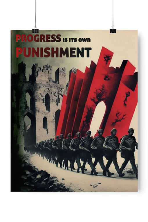 "Progress is its Own Punishment" Poster